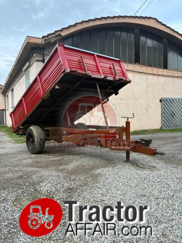 RIMORCHIO AGRICOLO TRAZIONATO RIBALTABILE BERNABEI 50 Q.LI MOTRICE 5.000 KG IDRAULICO